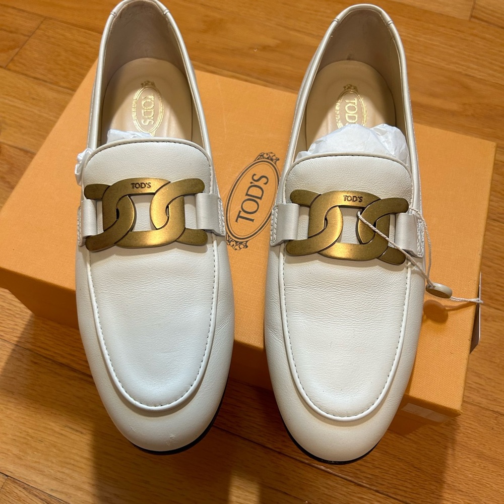 Tod’s Kate Loafers 39.5 White